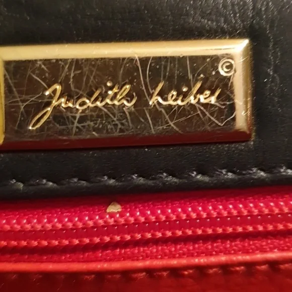 Judith Leiber Black Leather Quilted Mini Bag - Picture 5 of 14